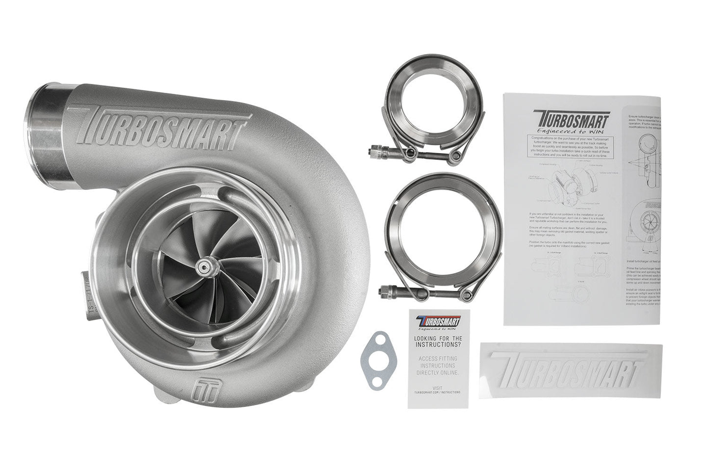 TS-1 Performance Turbocharger 7170 (Kompact) V-Band 0.96AR Externally Wastegated (Reverse Rotation)