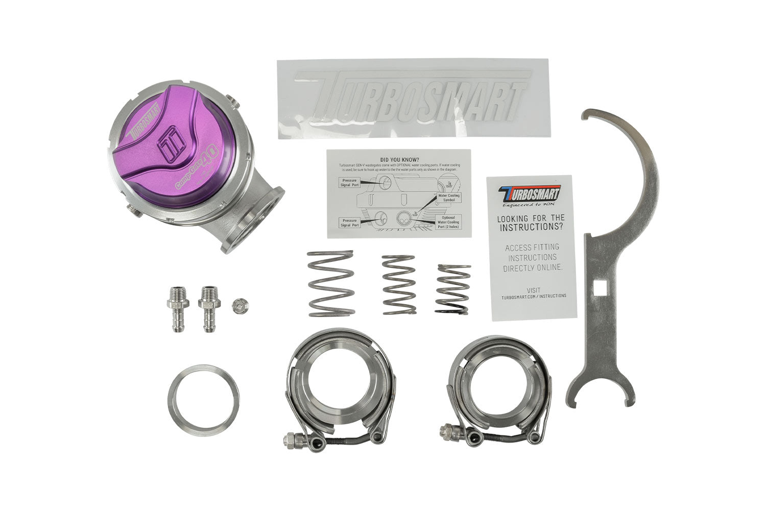 GenV CompGate40 14psi External Wastegate (Purple)