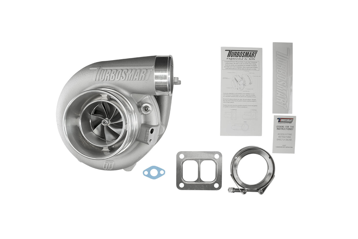 TS-2 Performance Turbocharger (Water Cooled) 6870 (Kompact) T4 Divided 0.84AR Externally Wastegated