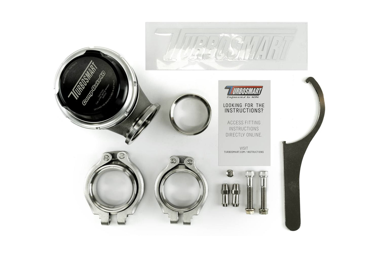 Gen4 CompGate40 7psi External Wastegate  (Black)