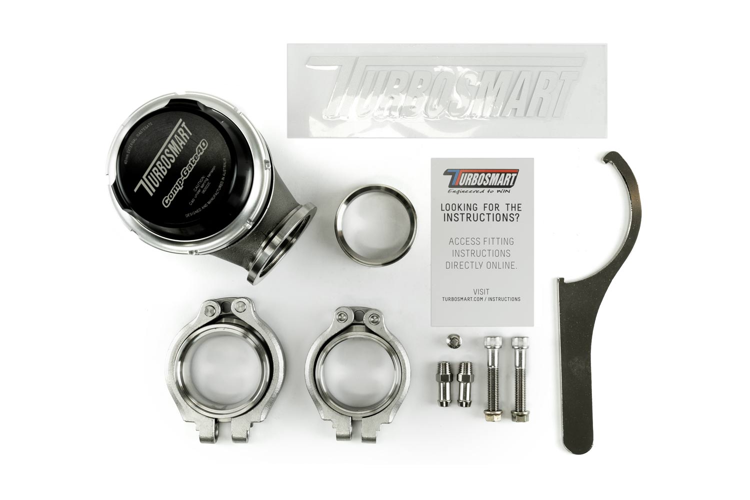 Gen4 CompGate40 7psi External Wastegate  (Black)
