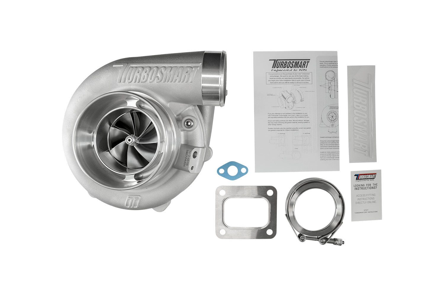 TS-2 Performance Turbocharger (Water Cooled) 6870 (Kompact) T4 0.82AR Externally Wastegated