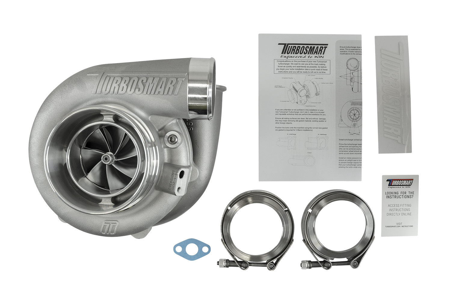 TS-1 Performance Turbocharger 7170 (Kompact) V-Band 1.07AR Externally Wastegated