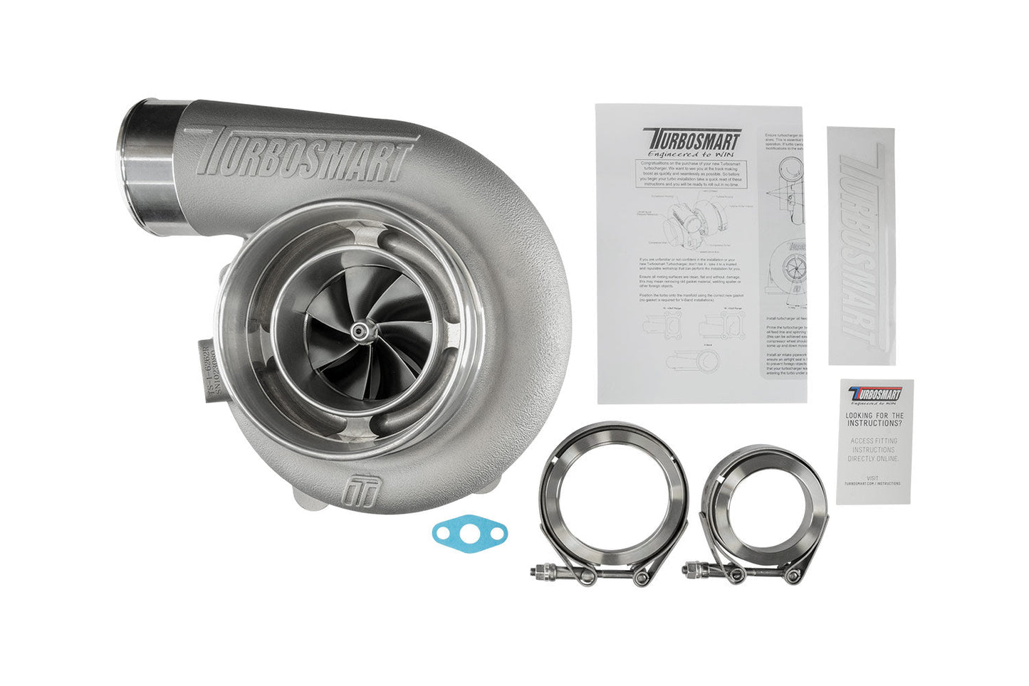 TS-1 Performance Turbocharger 6262 V-Band 0.82AR Externally Wastegated (Reversed Rotation)
