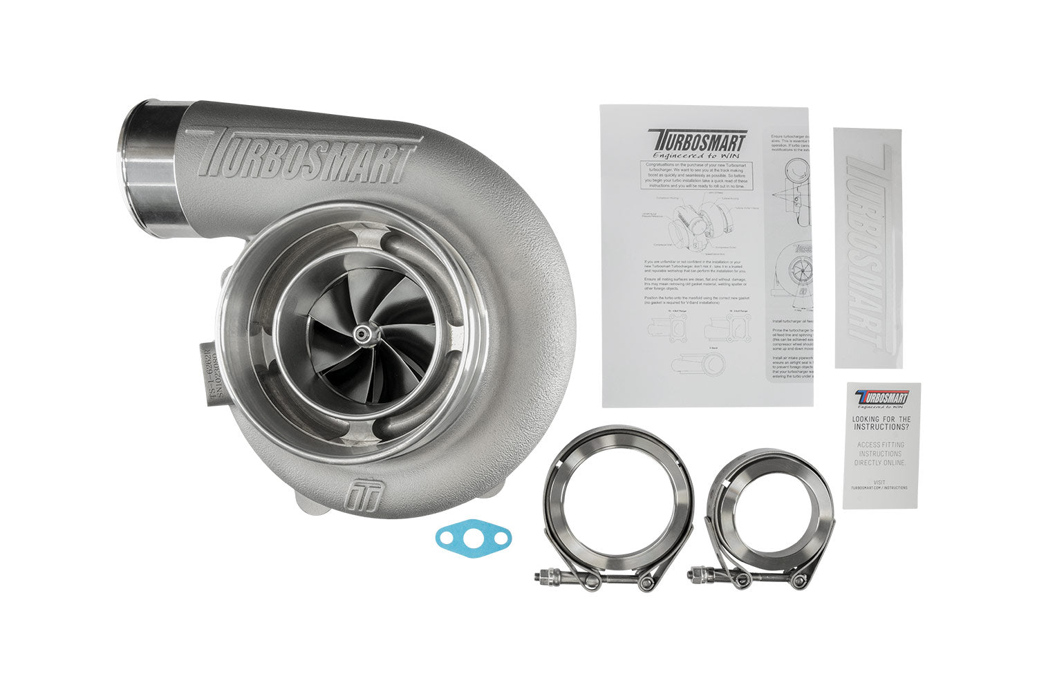 TS-1 Performance Turbocharger 6262 V-Band 0.82AR Externally Wastegated (Reversed Rotation)