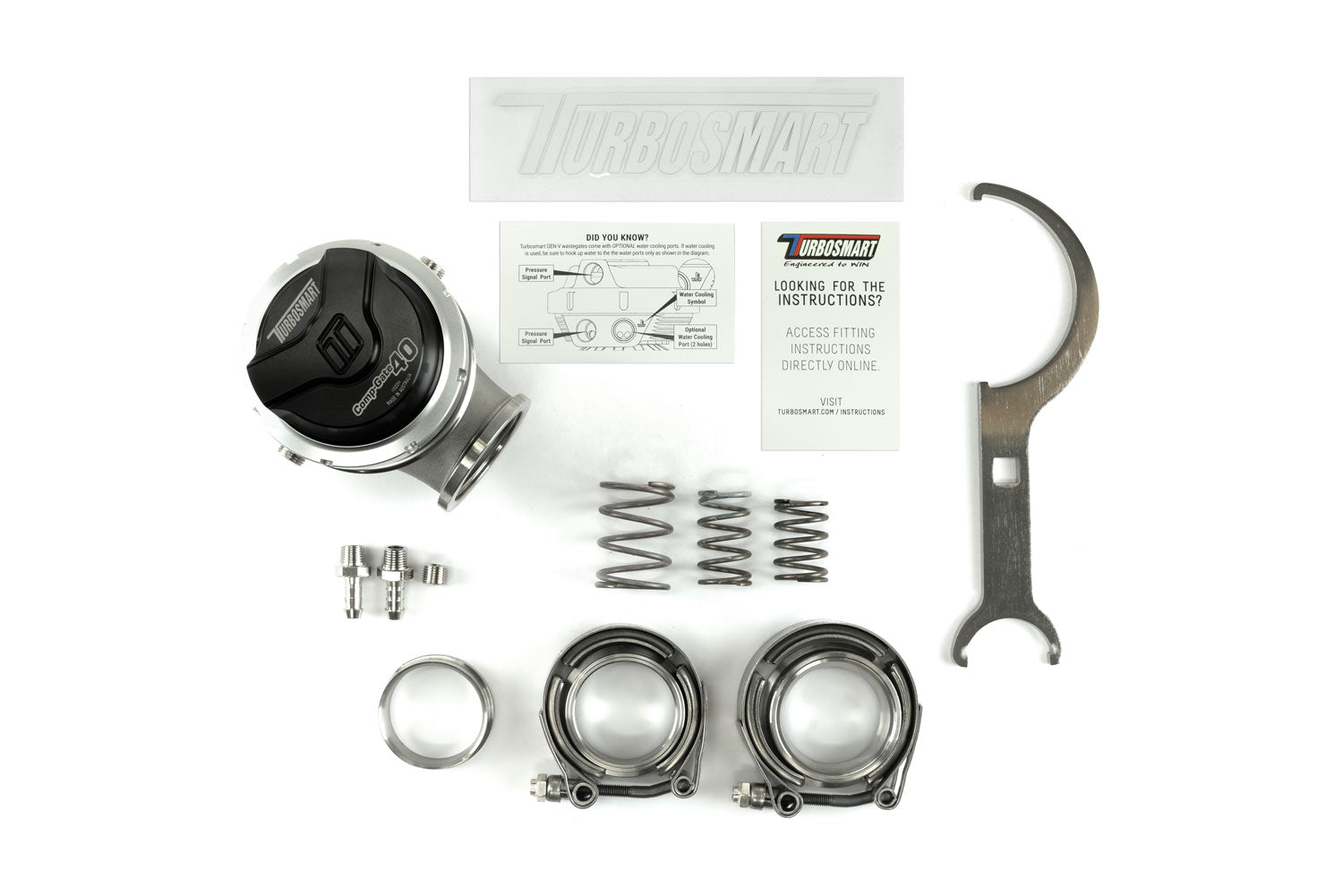 GenV CompGate40 14psi External Wastegate (Black)