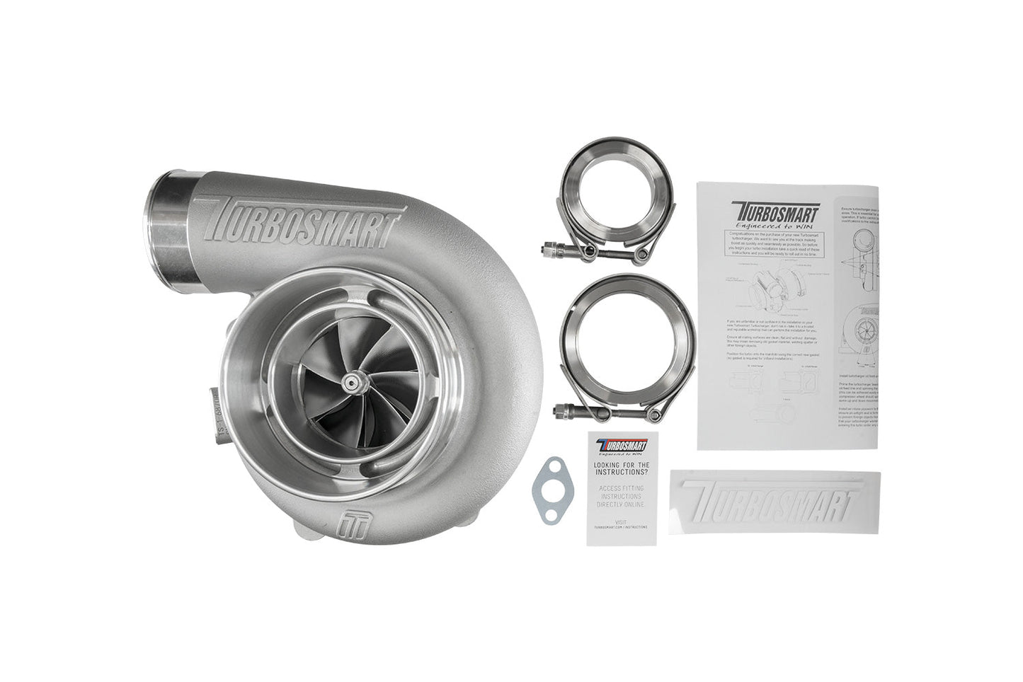 TS-1 Performance Turbocharger 6870 (Kompact)  V-Band Reverse Rotation 1.07AR Externally Wastegated