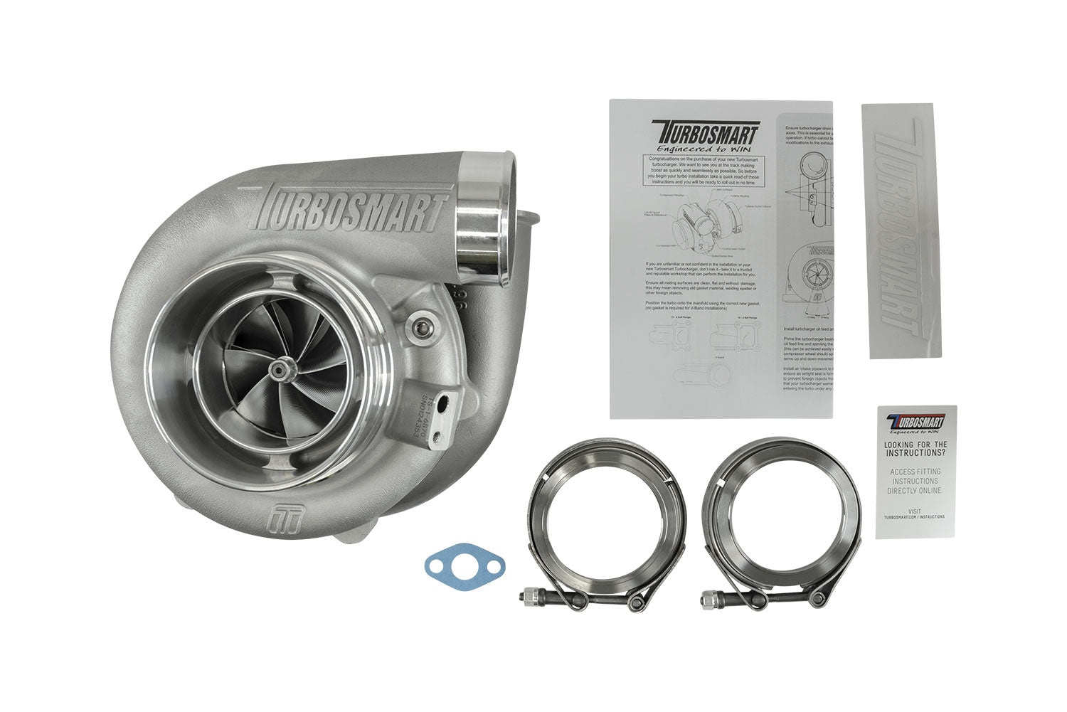 TS-1 Performance Turbocharger 6870 (Kompact) V-Band 0.96AR Externally Wastegated