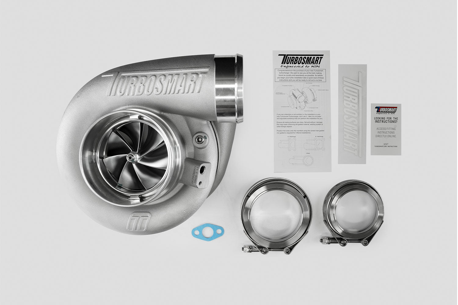 TS-1 Performance Turbocharger 8280 V-Band 0.96AR Externally Wastegated