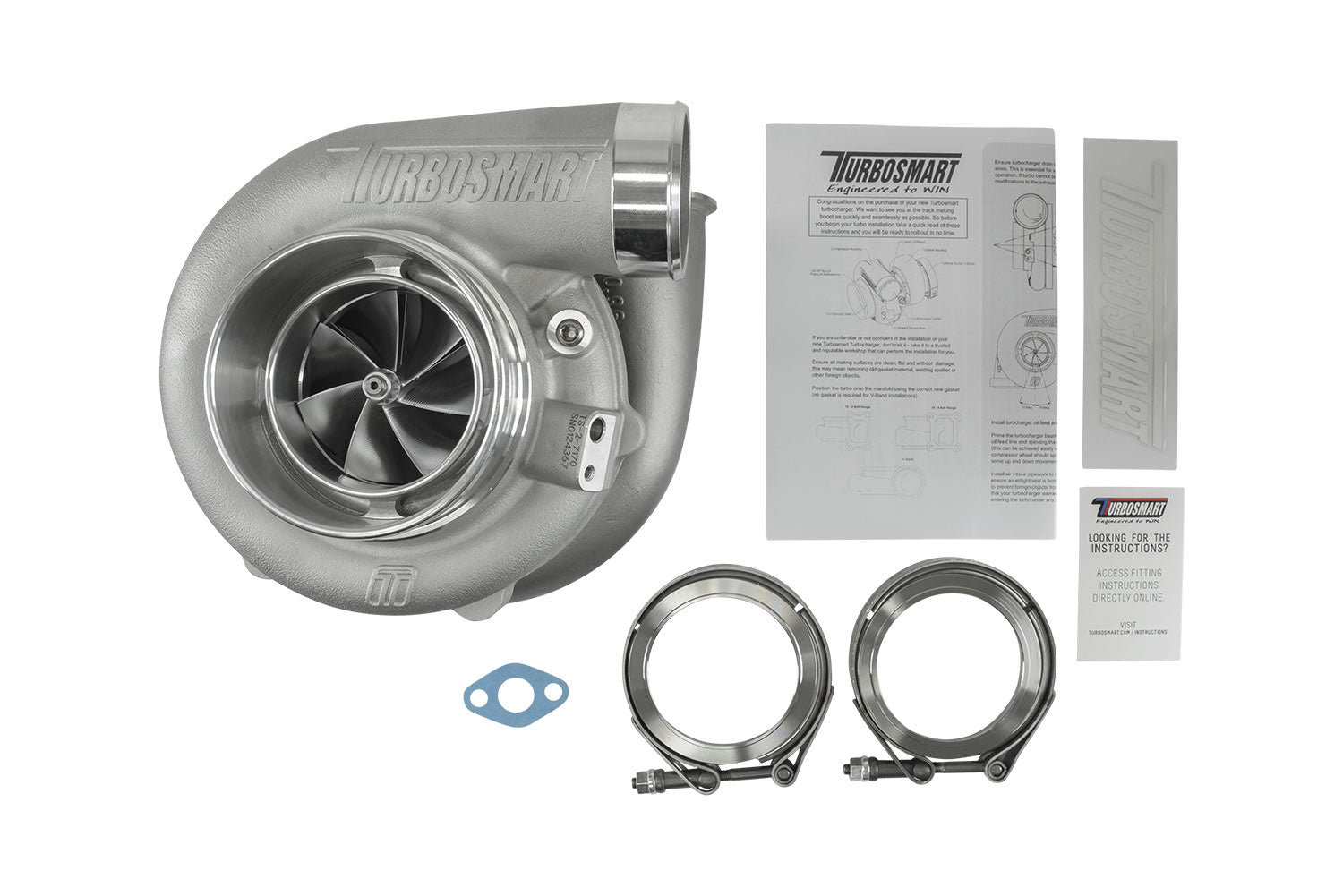 TS-2 Performance Turbocharger (Water Cooled) 7170 (Kompact) V-Band 1.07AR Externally Wastegated